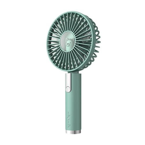Mini ventilateur portable rechargeable USB avec vent fort à 3 vitesses réglables blanc