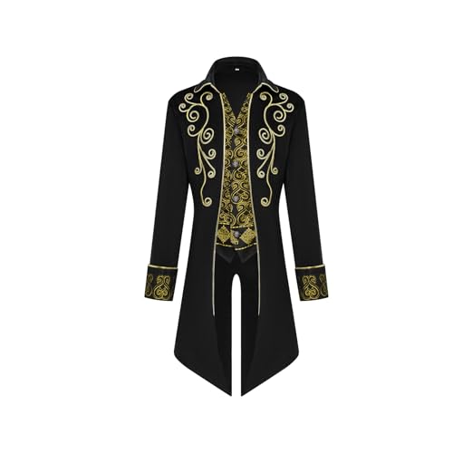 YORDET Chaqueta steampunk retro medieval para hombre, estilo