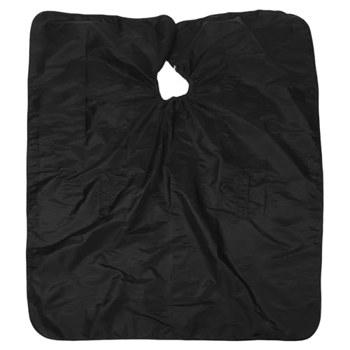 Capa negra para corte de cabello 180x145 cm para salón miniatura 1