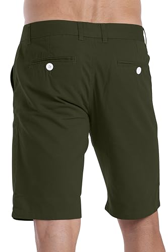 Mens Slim Fit Chino Short Perfect Classic Fit Flat-Front Summer Beach Twill Chino Golf Half Pants 30-402