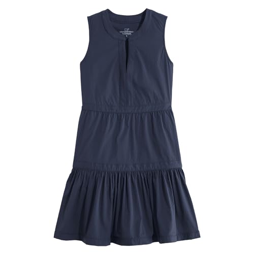 Image of Vineyard Vines Women's Harbor Seersucker Tiered Dress