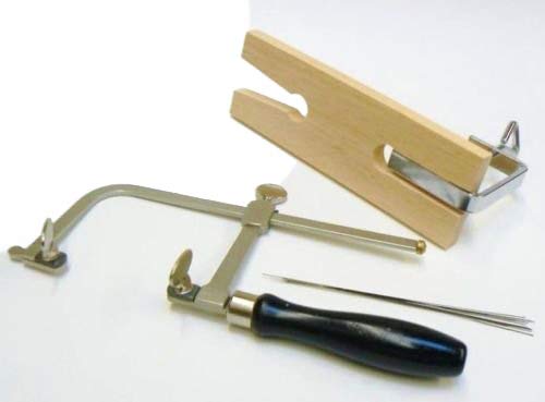 SWISSO Jewelers Saw Frame Bench PIN and Saw Blades Jewelry KIT | Jewelry Making Tool | Metal Cutting Frame | Saw Blade Set | Craft & Jewelry Workshop Kit | Professional Jeweler Accessory 1