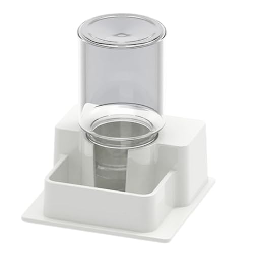 Generisch 2026 Wasserspender Für Reptilien | Automatische Abnehmbare Schüssel Für Reptilien- Wasserschale Terrarium- Die Fütterung Tränke Von (White, 5.7×5.7×6.5cm)