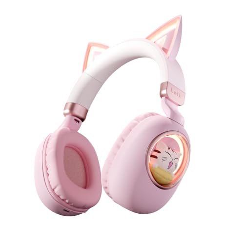 Auriculares de diadema plegables para niñas ideales para viajes largos y clases online