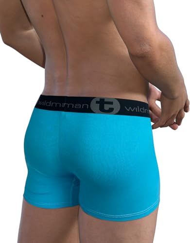 Wildmant Modal Monster C*ck 5" Inseam Boxer Brief Baby Blue4