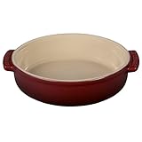 Le Creuset of America Stoneware Tapas Dish, 17-Ounce, Cerise (Cherry Red)