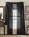 1 X Beautiful Elegant Voile Sheer Valance Scarf 37