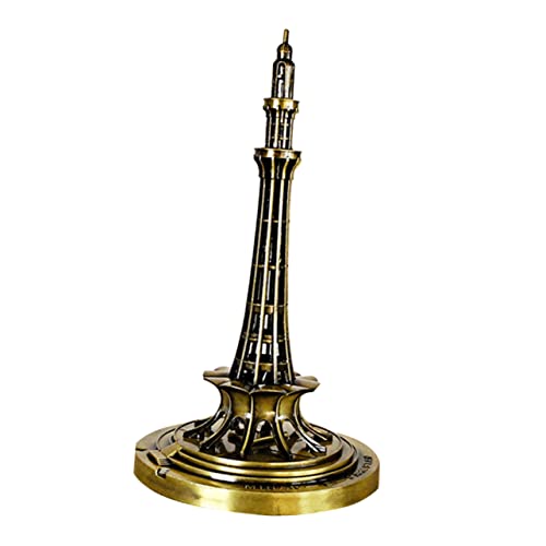EXAOMBLE Pakistan Tower Statue Zinc Alloy Desktop Ornament Pakistani Decor Home Decor