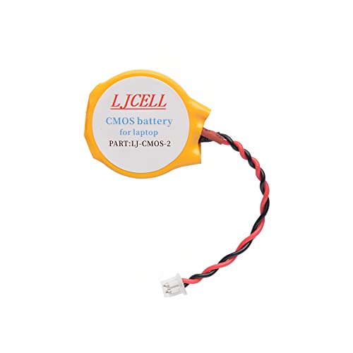 LJCELL - Batería CMOS para ordenador portátil Intel NUC PS2 PS3 Backup BIOS RTC CR2032 con cable de 2 hilos y conector