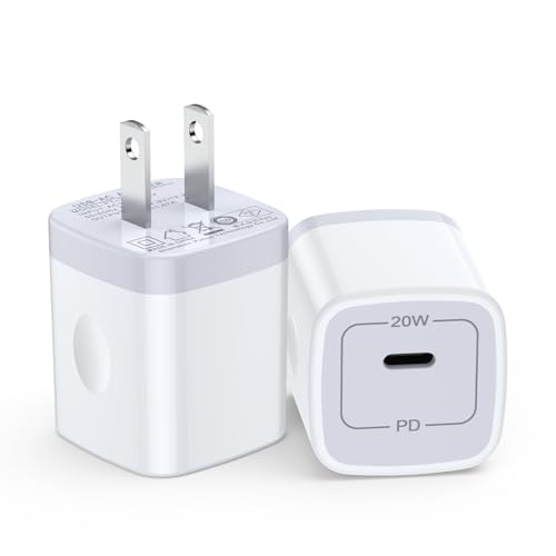 20W Samsung Fast Charger Type C 2Pack for Samsung Galaxy A16 5G A15 5G A35 A14 5G A55 A56 A36 A26 S25 Ultra S24 FE S23 S22,USB C Block Charger for iPhone 16e/16 Pro/16 Pro Max/16 Plus,Pixel 9 Pro XL