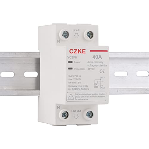 Protecteur de surtension KLVN YCZF6 1P+N 230V 63A à récupération automatique pour tableau électrique