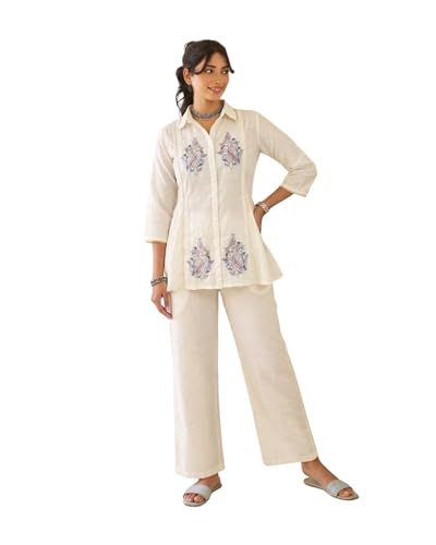 Image of TOPLOT Kurta Sets for Woman with Embroidery Work || Co ord Set for Women Stylish (5246)