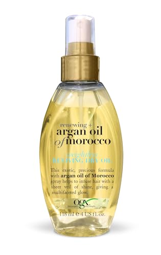 OGX Argan Oil of Morocco Weightless Reviving Dry Hair Oil Mist Lightweight Hydration Frizz Control Shine Enhancement for Dry Damaged Hair Packaging May Vary 118 ml