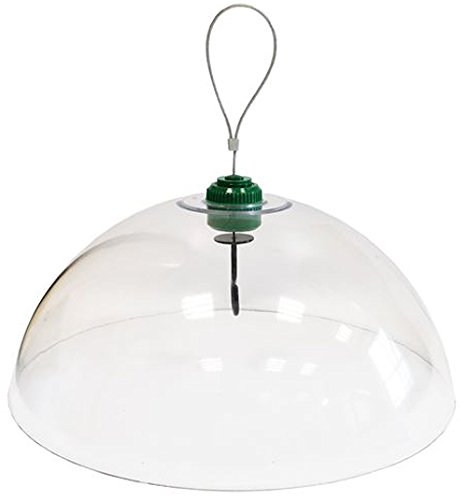 SPARES2GO Universal Squirrel Proof Baffle Bird Feeder Protection Dome with Hook (40cm Diameter)