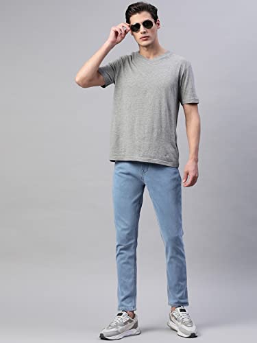 Image of Hubberholme Men's Stretchable Slim Fit Jeans - Casual Cotton Jeans for Men