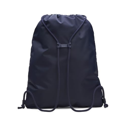Under Armour Unisex Hustle Sackpack, (410) Midnight Navy/Midnight Navy/Metallic Silver, One Size Fits Most2