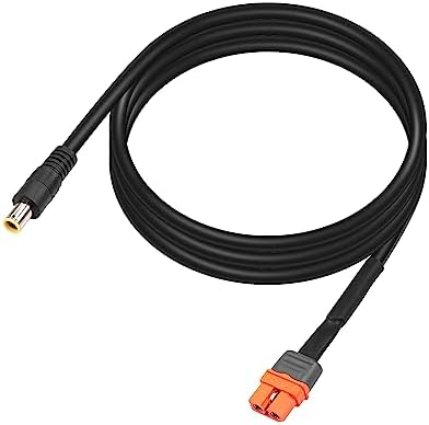 PNGKNYOCN DC 8mm to XT60 Power Cable,1M/3FT 14AWG DC 7909 Male to XT60I (2+1) with Signal Pin Female Adapter Cable(XT60 to DC7909)