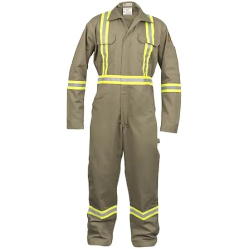 Flame Resistant FR High Visibility Hi Vis Coverall