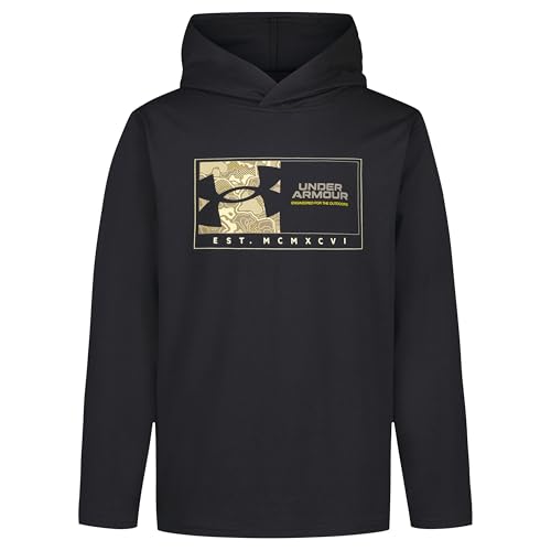 Image of Under Armour Boys' Long Sleeve Hooded Performance Tee, Outdoor Collection