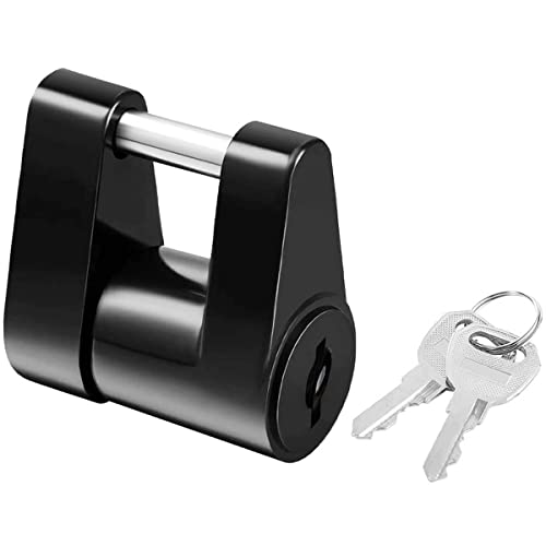 Greluma 1PC verrou de coupleur d'attelage de remorque,verrou de coupleur de Langue de remorque avec clés,goupille de 1/4',portée de 3/4' pour coupleur de Voiture de Camion de Camping-Car remorquage