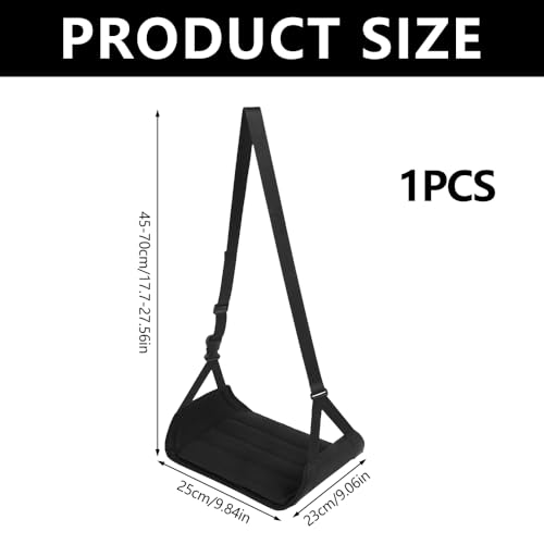 Airplane Foot Hammock Rest with Support Plates, Memory Cotton Filling, Leg Support for Long Flights - Cosy Home Interiors Airplane Foot Hammock Rest with Support Plates, Memory Cotton Filling, Leg Support for Long Flights - Image 2