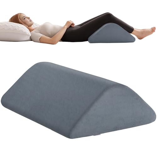 Knee Wedge Pillow for Post-Surgery Recovery-Leg Elevation Support for Sleep Position, Alleviating...