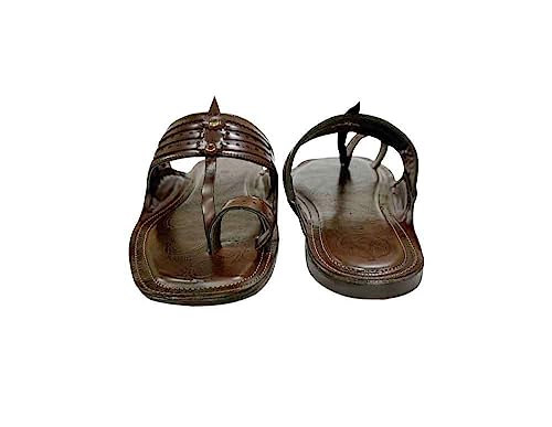 Image of Men's Kolhapuri Chappals Ethnic Slippers For Men Traditional Kolhapuri Sandals Casual Flip Flops For Men