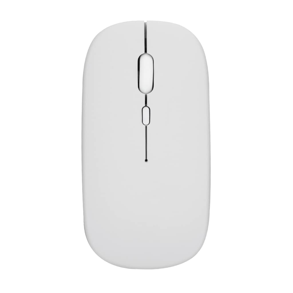 TECPHILE Dual Mode Wireless Mouse, 2.4GHz USB Nano Receiver + 4.0 Bluetooth, Optical Tracking, Slim Silent Mice, 3 Adjustable DPI, Compatible for Laptop Mac iPad Computer Tablet (White)-image-25