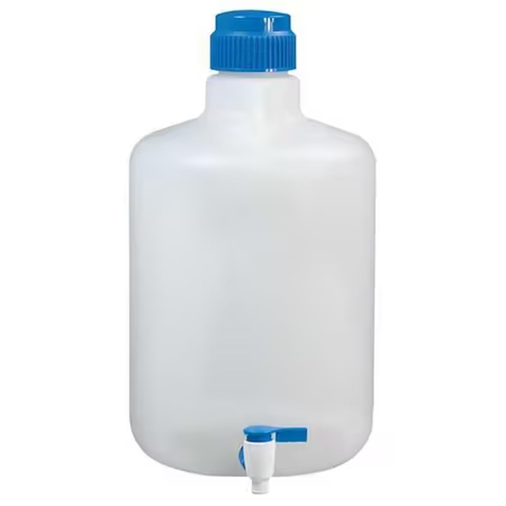 Carboy,20 L,533 mm H,White