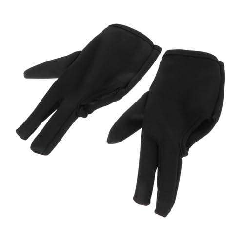 IWOWHERO 2Pcs Heat Resistant Hair Curling Gloves Flexible Finger Mitts for Hair Styling for Barbers and Home Use Comfortable Fit