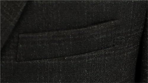 Men's Slim Fit Plaid Jacket Two Button Lightweight Business Formal Suit Coat Modern Work3