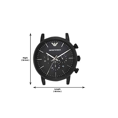 Emporio Armani Chronograph Black Dial Men's Watch - AR1970 - Image 6