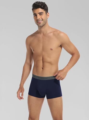 COLORFULLEAF Men's Everyday Underwear Moisture Wicking Breathable Boxer Briefs Basic Trunk Underwear with 3D-Pouch4