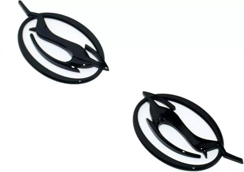 Image of Car Trunk Left and Right Side Emblem 3D Badge Decal Nameplate 10253595 Fit for 94-96 Flying Impala 2pcs (Gloss Black)