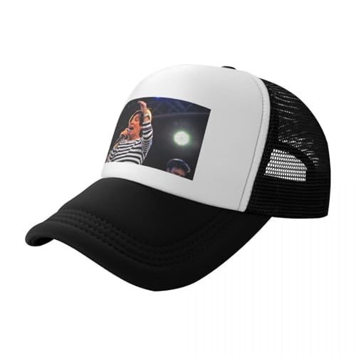 Photo de ZTQTQZZ Casquette Trucker Sharleen Spiteri en Concert avec Texas Chapeau Amusant Visière de Plage pour Femmes Hommes