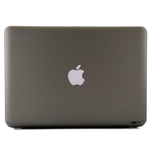 Image of Heartly Premium MacBook Flip Thin Hard Shell Rugged Armor Hybrid Bumper Back Case Cover for MacBook Pro 15 inch inch - Metal Grey
