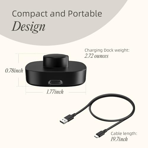 Compatible with Ring Gen3 Charger Size 9, Fast and Safe Charging Dock with USB-C Cable, Travel-Friendly Design for Smart - Additional View