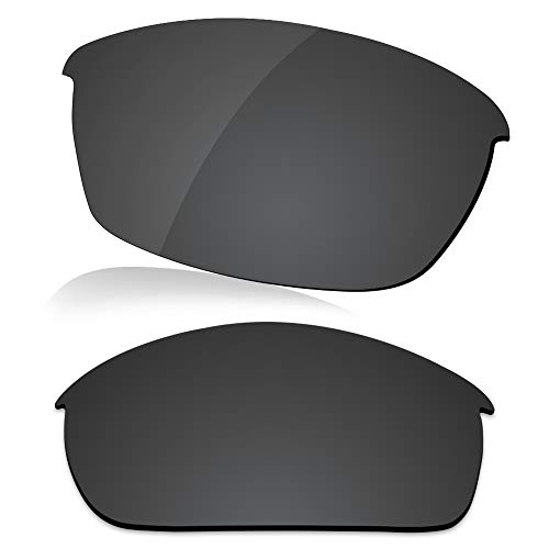 Image of LenzReborn High-impact Polarized Lens Replacement for Oakley Flak Jacket Sunglass - Dark Black+Silver Grey+Fire Red+Ice Blue