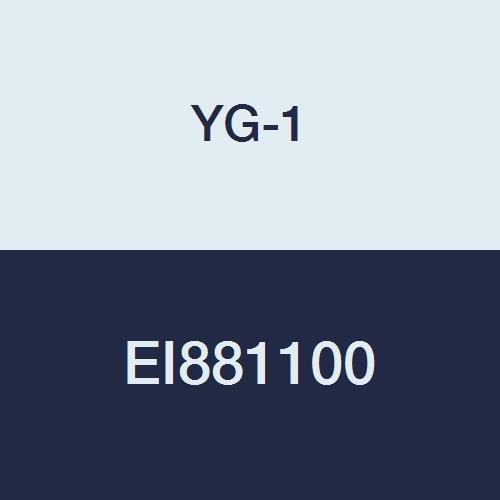YG-1 EI881100 10.0 mm Carbide D-Power Ball Nose End Mill, 3 Flute, Short Length, 80 mm Length
