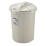 リッチェル ペール 丸45型本体のみ 「ダスポット」 グレー 46L