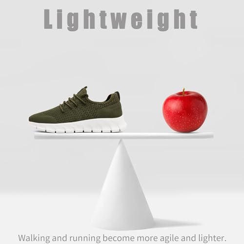 Image of Mens Running Shoes Slip On Tennis Walking Sneakers Workout Athletic Lightweight Casual Sport Shoes