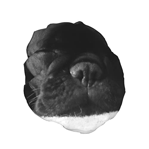 Duschhaube mit französischer Bulldogge-Aufdruck für Damen, wiederverwendbar, doppellagige Stoff-Duschhauben, Haarkappen für Mädchen