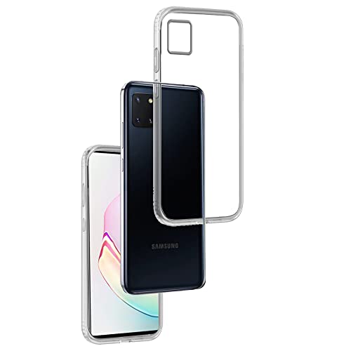 REY - Funda Carcasa Gel Transparente para Samsung Galaxy Note 10 Lite, Ultra Fina 0,33mm, Silicona TPU de Alta Resistencia y Flexibilidad