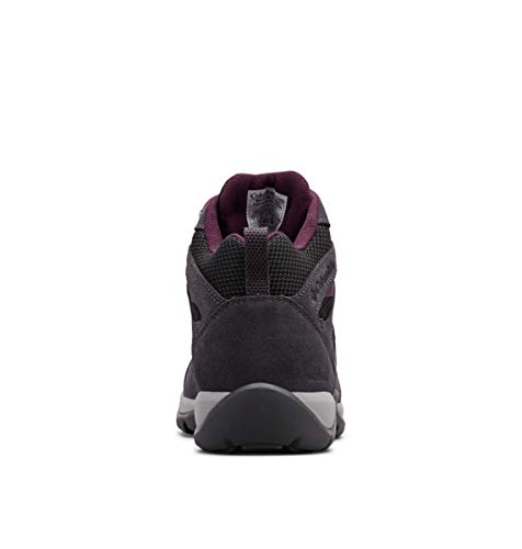 Columbia Women's Redmond V2 Mid Waterproof, Black/Black Cherry, 8.5