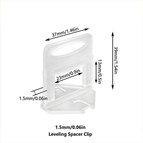 Tile Leveling System, Wall Tile Leveling Tool, 100PCS Resuable Wedges for Tile Leveling Stitching, Yellow, Clear - Image 2