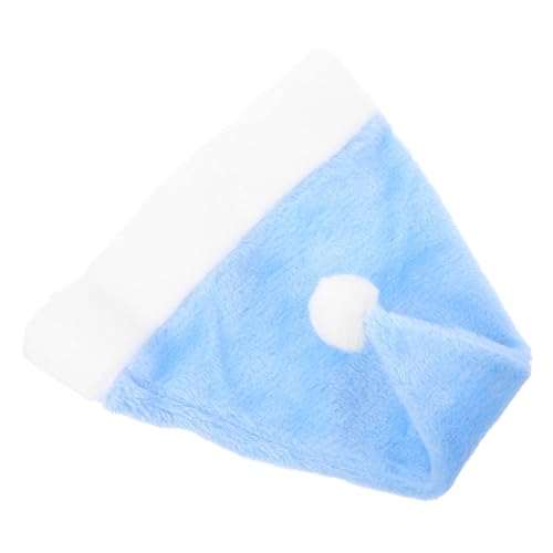 Ipetboom Weihnachtsmütze Santa Hat aus Weichem Plüsch Hellblau für...