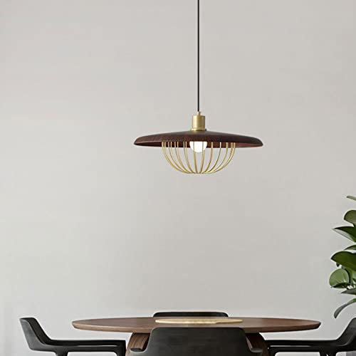 Lustre industriel noir pour cuisine et salon - Suspension rétro nordique avec ampoule incluse - 5