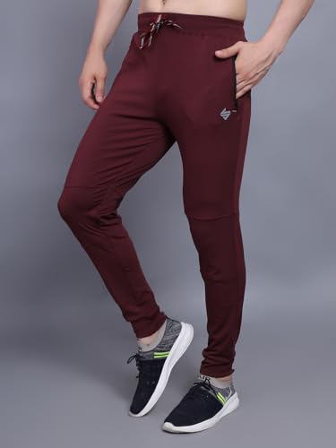 Image of John Ally Jogger Trackpant for Men with Two Zipper Pockets and Premium Fabric. Sweat Wicking, Stretchable for Gym, Yoga, Training, Sports, Running and Casual wear.