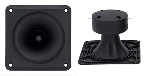 2 tweeter piezoelettrici a tromba da 11,4 cm, 150 W, 110 mm × 110 mm, altoparlante piezoelettrico, altoparlante quadrato