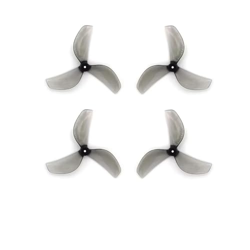 Hélice 45mm 3 pales pour drone Tinywhoop 80mm - Lot de 8 paires gris axe 1.5mm